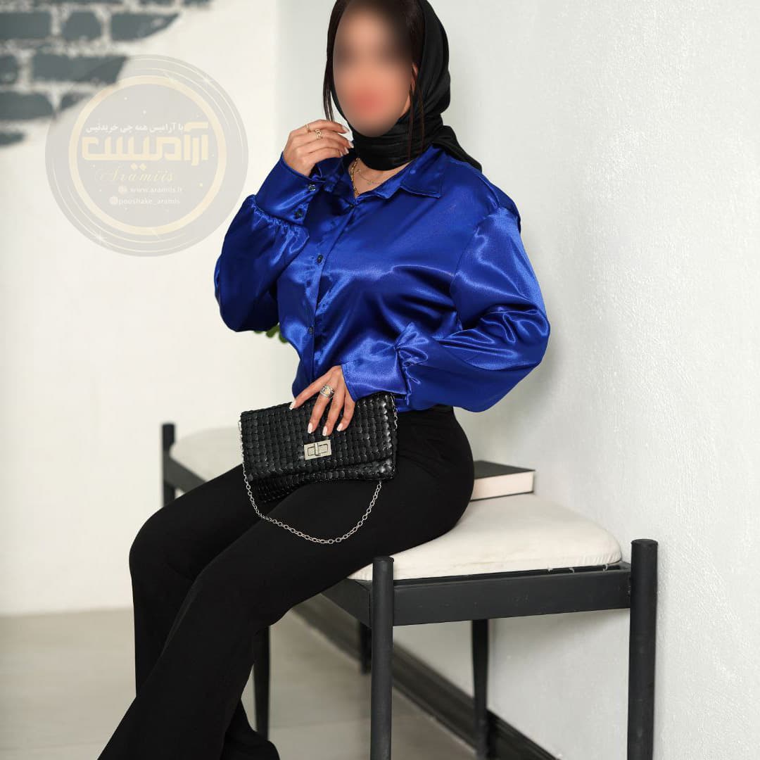 شومیز مجلسی ساتن — تصویر ۸
