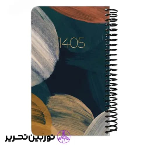 سالنامه (سررسید) روزشمار فنری جلد سخت اروپایی 1405 دات نوت – طرح 11