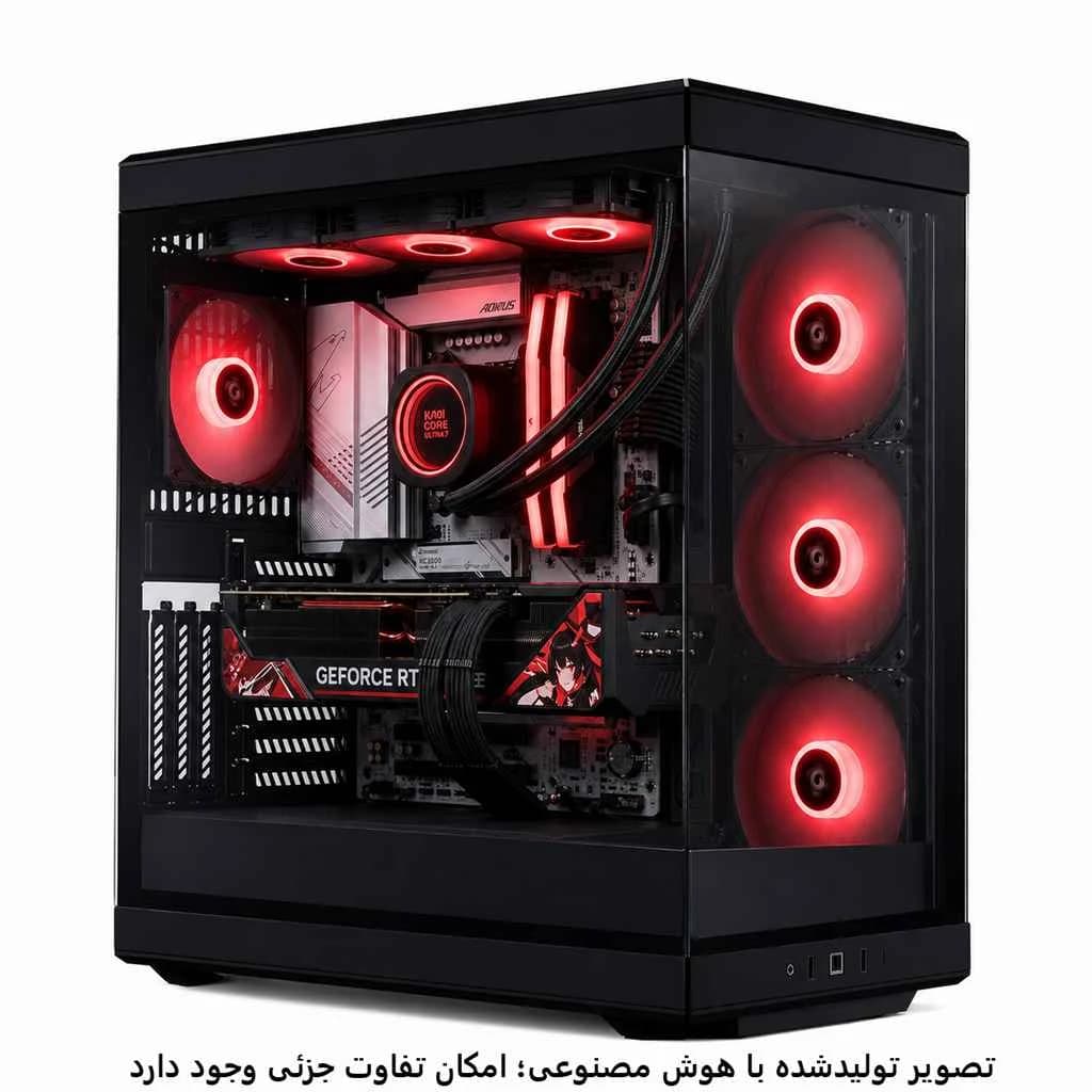 کیس اسمبل شده رندرینگ Ultra 7 265K- B860M- 32GB DDR5- SSD 1TB- RTX 5070 TI کد 1-RE010 — تصویر ۶