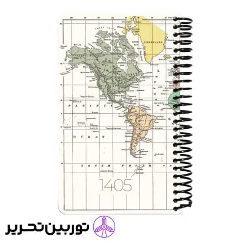 سالنامه (سررسید) روزشمار فنری جلد سخت اروپایی 1405 دات نوت – طرح 3