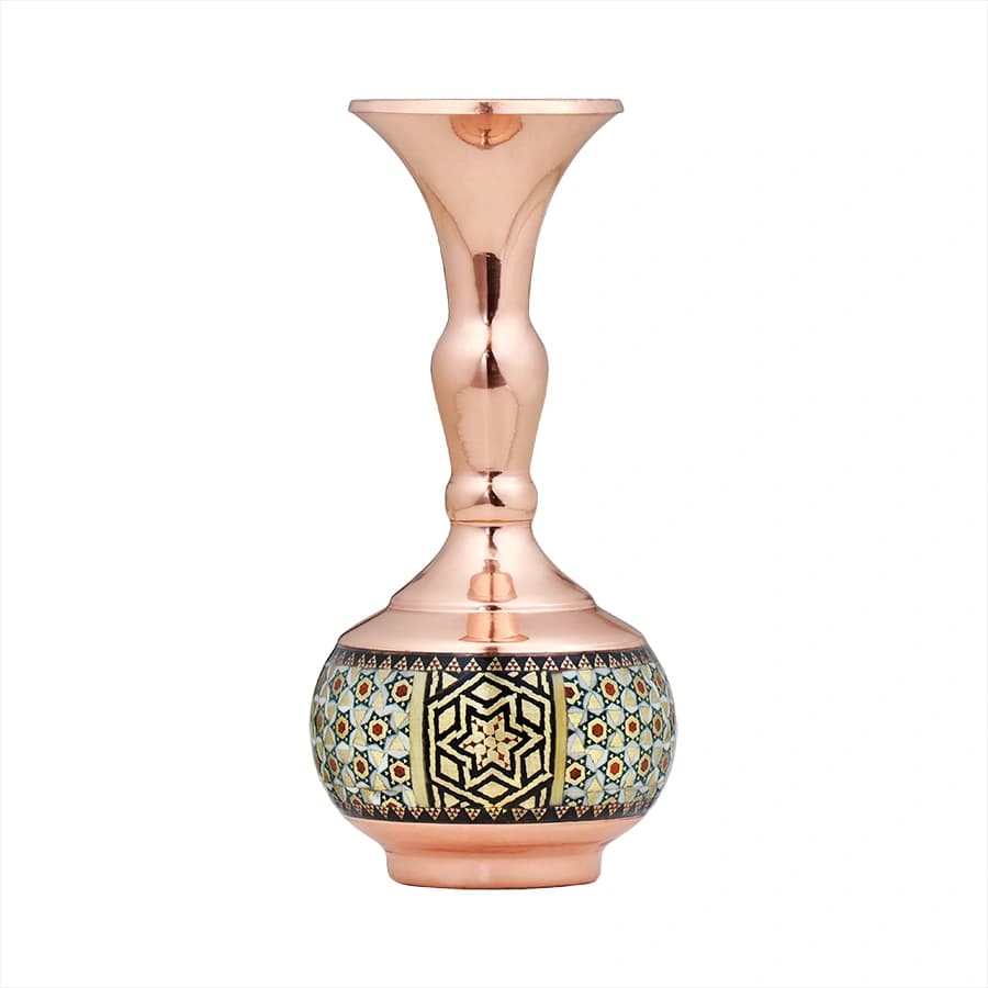 گلدان شلغمی 12 خاتم کندویی