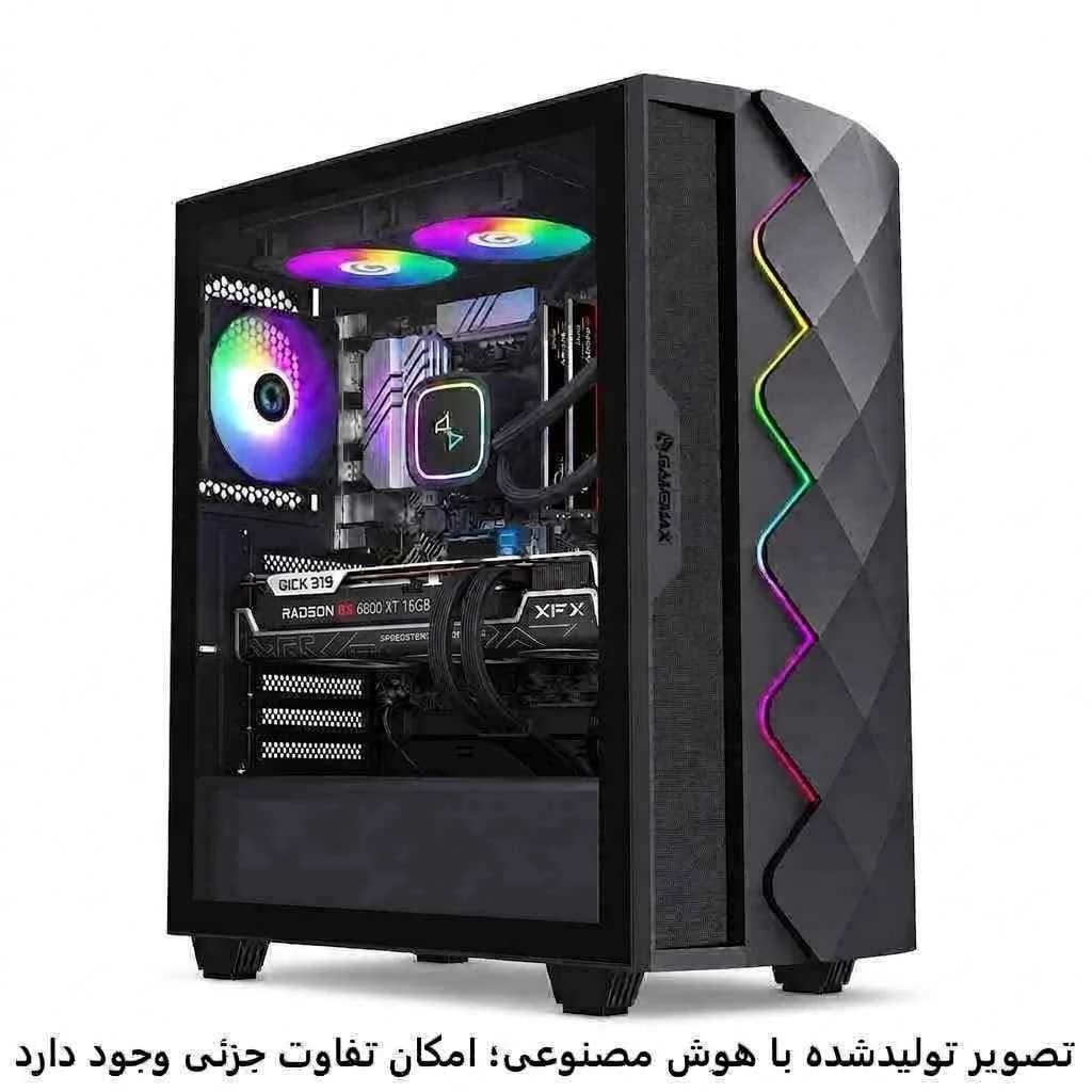 کیس اسمبل شده گیمینگ 7500F-A620MK-16GB DDR5-SSD 1TB-RX 6800 XTکد 1-GS024