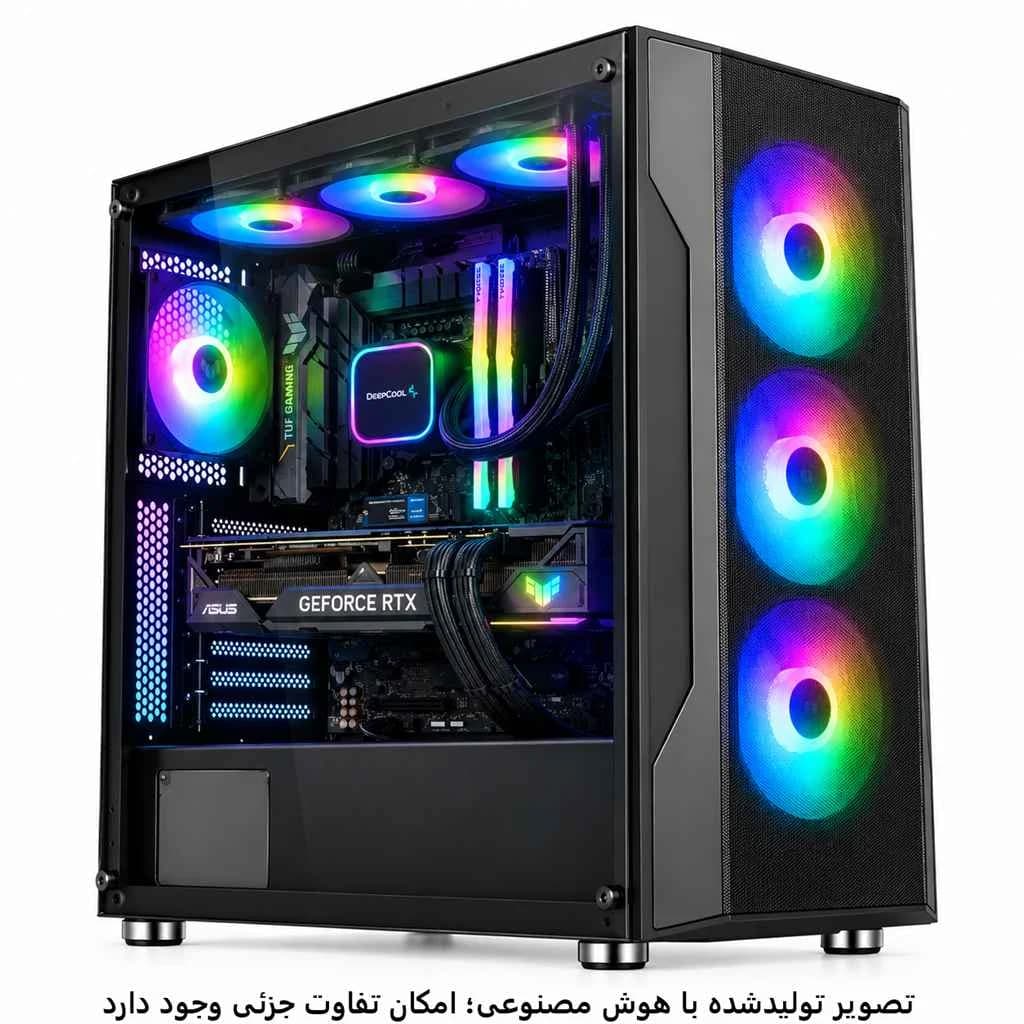 کیس میان رده گیمینگ i5 14600k- B760- 32GB DDR5- SSD 1TB- 5070Ti 16GB کد 1-G026