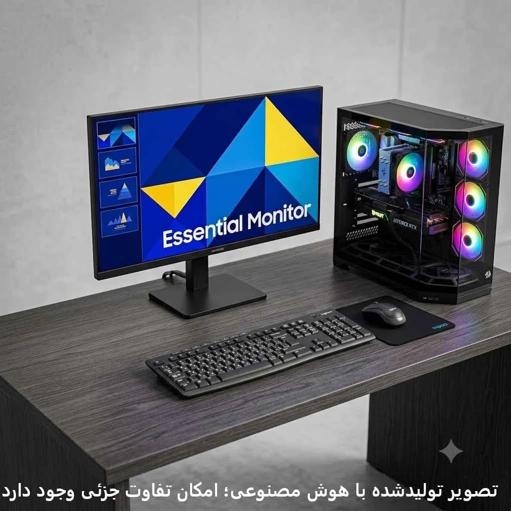 ست کامپیوتر کامل رندرینگ اقتصادی مدل i5 12400F-H610MK-16GB DDR4-SSD 1TB-2060 8GB کد SET004