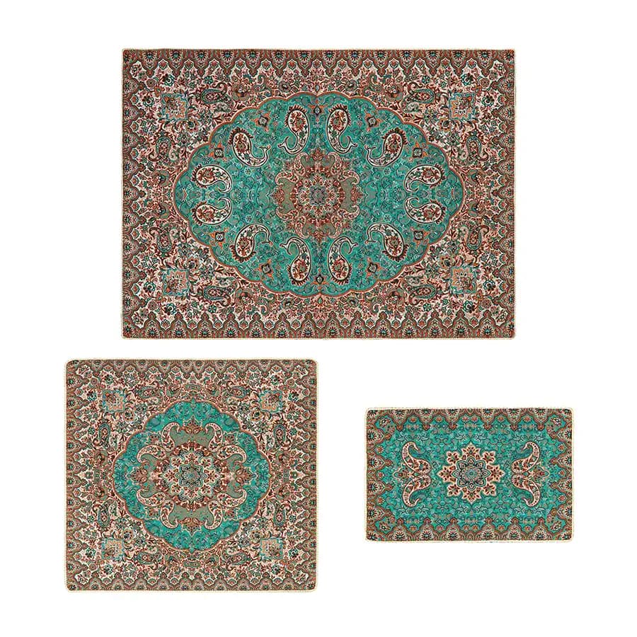 ست 3 تکه سجاده و جا نماز ترمه 5 رنگ