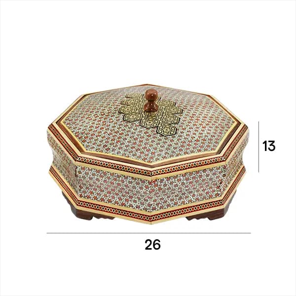 شکلات خوری 8 گوشه خاتم 8023 — تصویر ۳