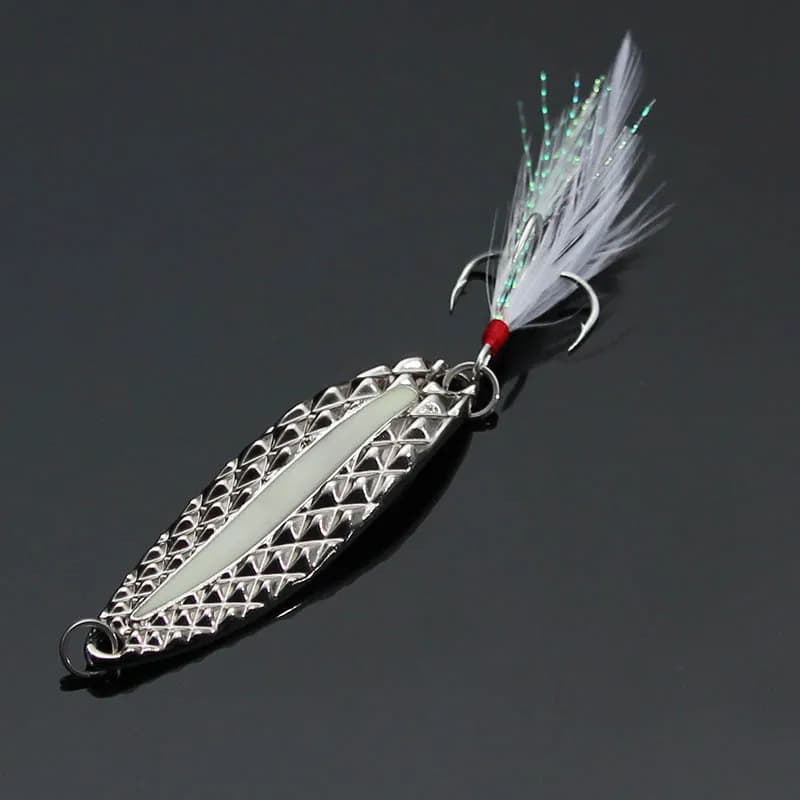 قاشقک 20 گرمی نقره ای پردار