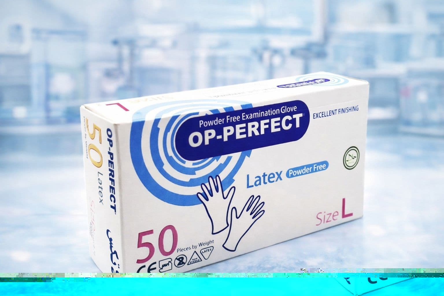 دستکش لاتکس بدون پودر اوپی پرفکت op perfect — تصویر ۵