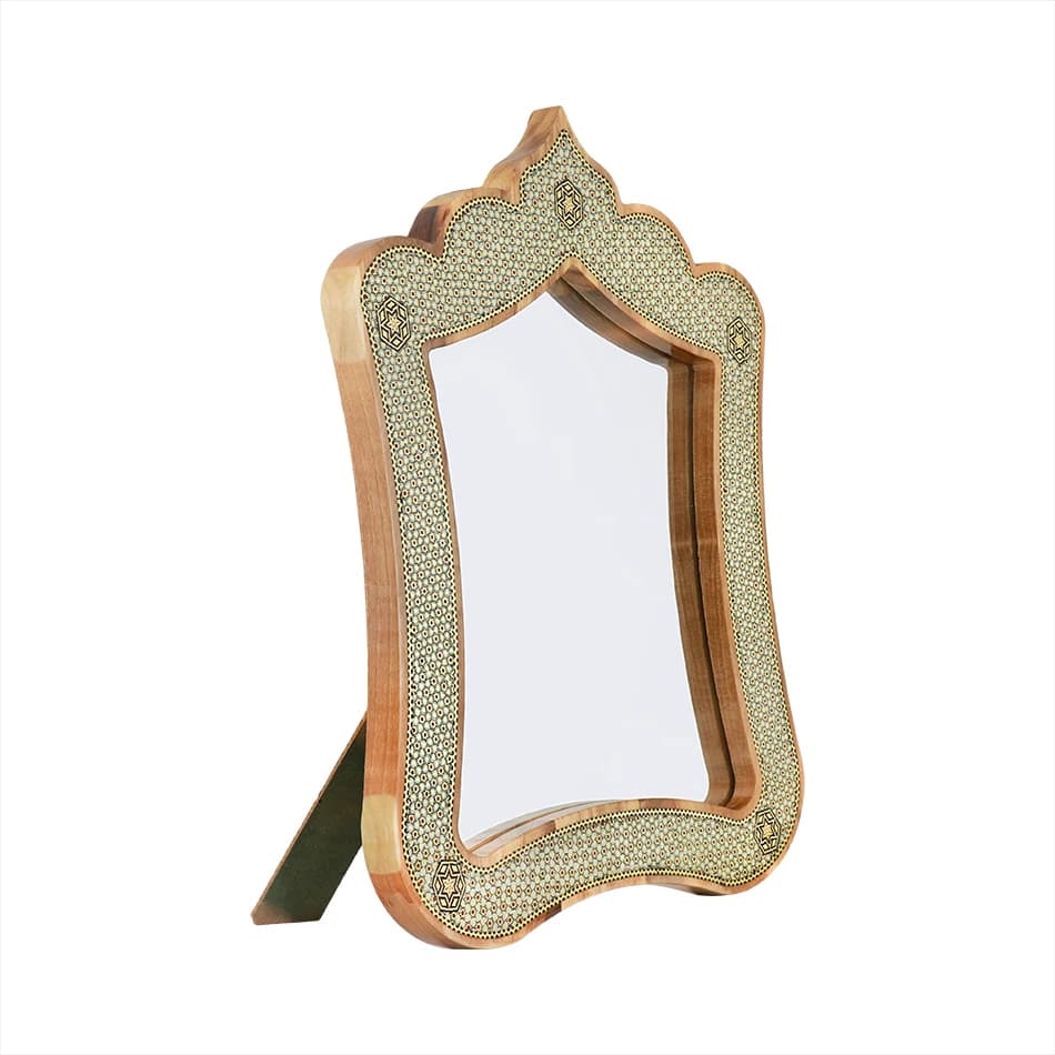 آینه چوبی 40*33 خاتم 0025 — تصویر ۲