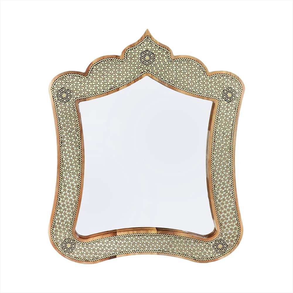 آینه چوبی 40*33 خاتم 0025