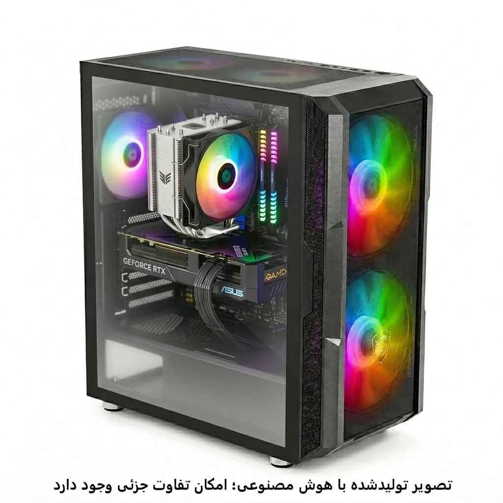 کیس گیمینگ 13400f- B760 wifi- 32GB DDR4- SSD 1TB- 5060 8GB- کد 1-G045