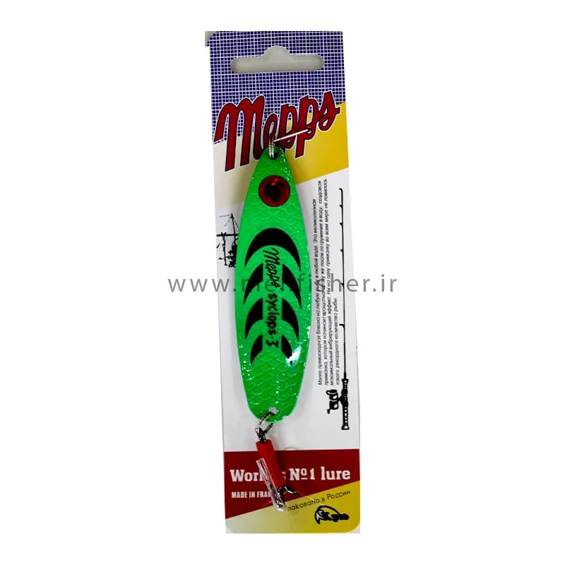 قاشقک 28 گرمی سبز Mepss syclops سایز 3