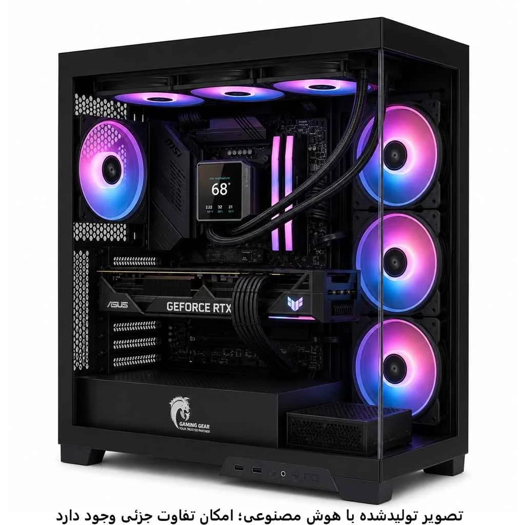 کیس گیمینگ بالارده Z890- ULTRA 7 265K- 32GB DDR5- 2TB SSD- 5080- کد G010 — تصویر ۶