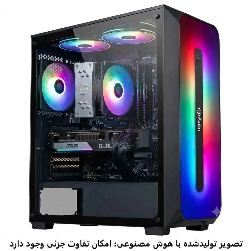 کیس اسمبل شده گیمینگ 12400f- h610mk- 16GB DDR4- SSD 1TB- RX5700 8GB کد 1-GS009