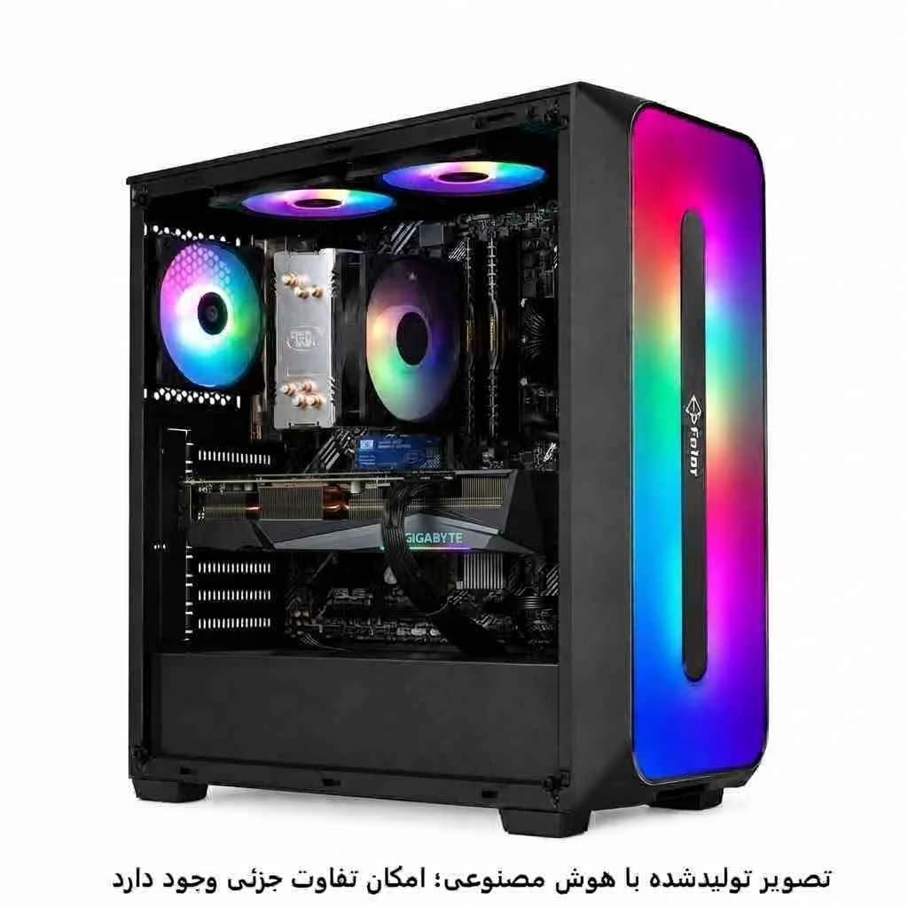 کیس اسمبل شده گیمینگ i5 13400F-H610M-K-16GB DDR4-SSD 1TB-RTX 3060TI 8GB کد 1-GS019