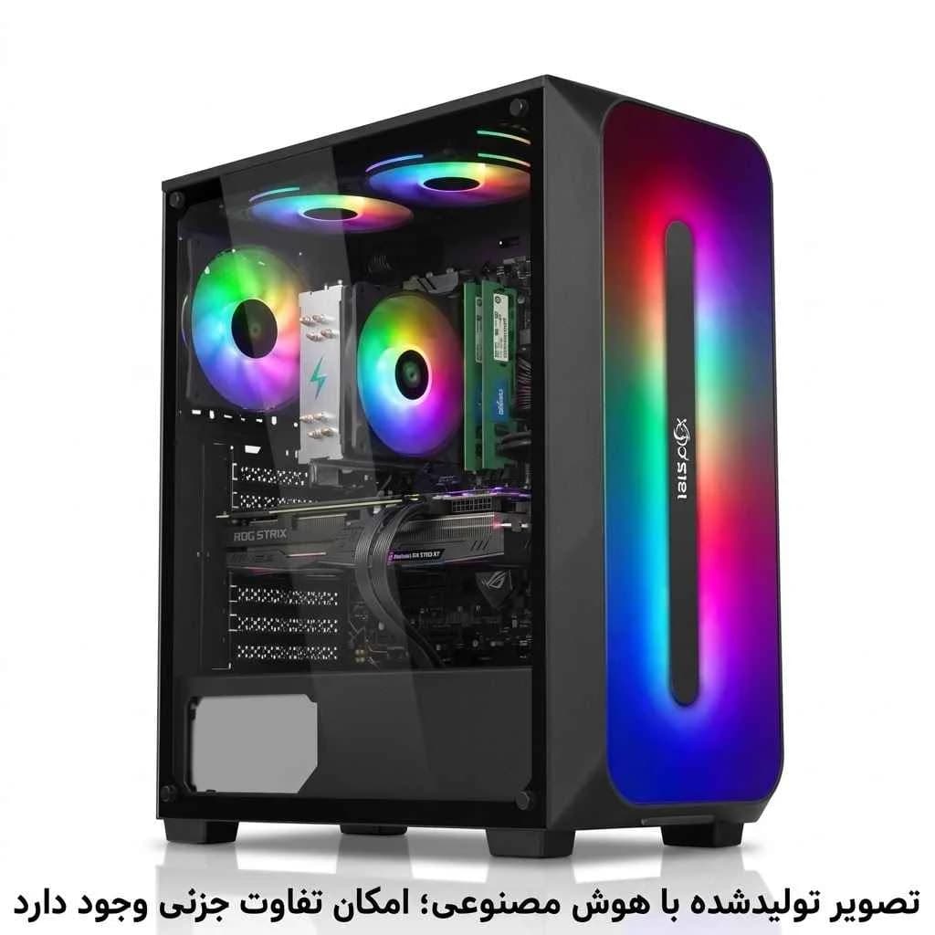 کیس اسمبل شده گیمینگ 13100F-H610MK-16GB DDR4-SSD 500GB-5700XTکد 1-GS021