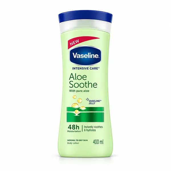 لوسیون بدن وازلین آلوئه ورا VASELINE ALOE SOOTHE حجم400ml اصل — تصویر ۲