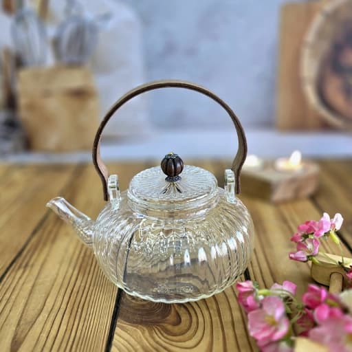 قوری پیرکس زرین دسته آکاسیا