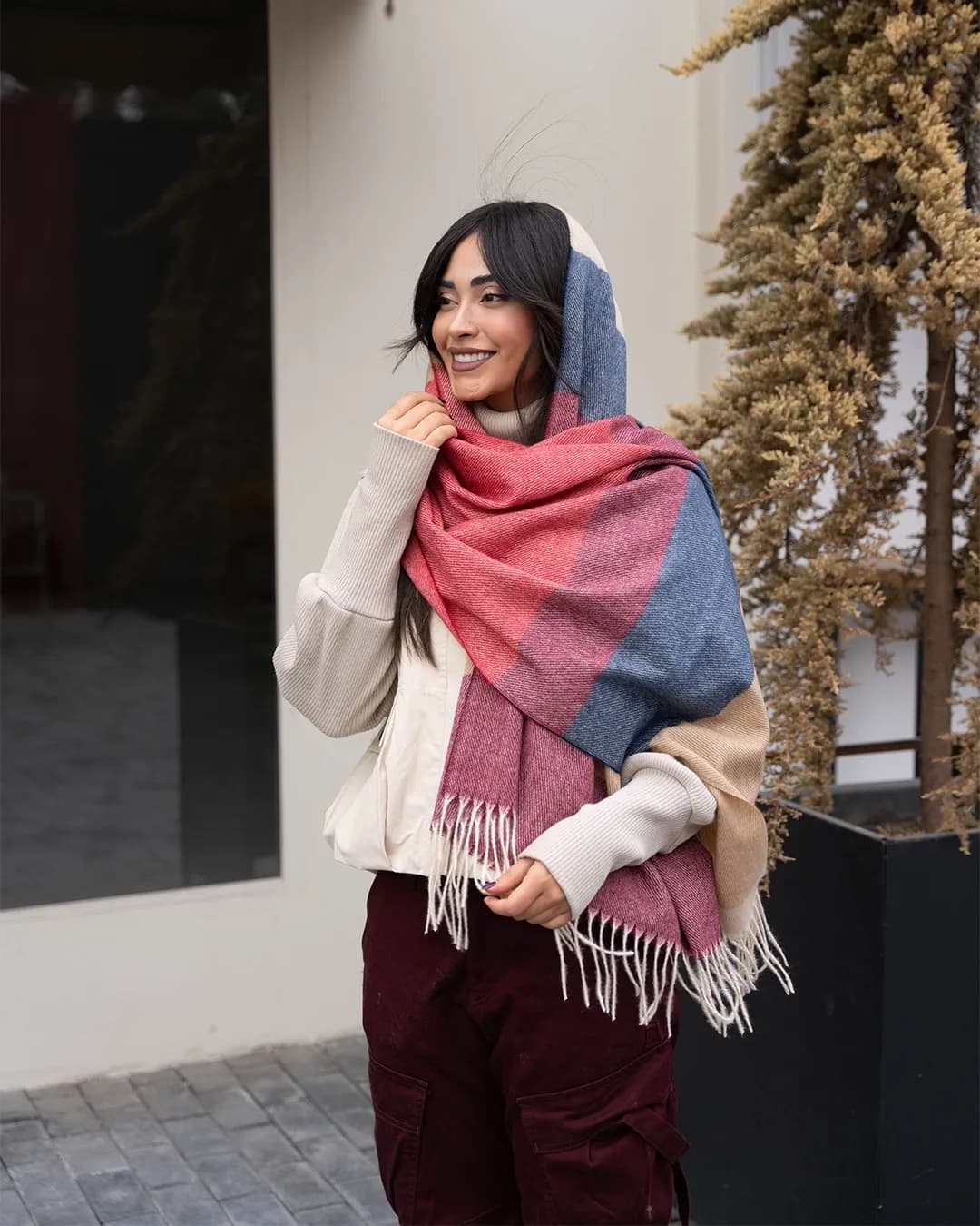 شال جناقی رنگی — تصویر ۲