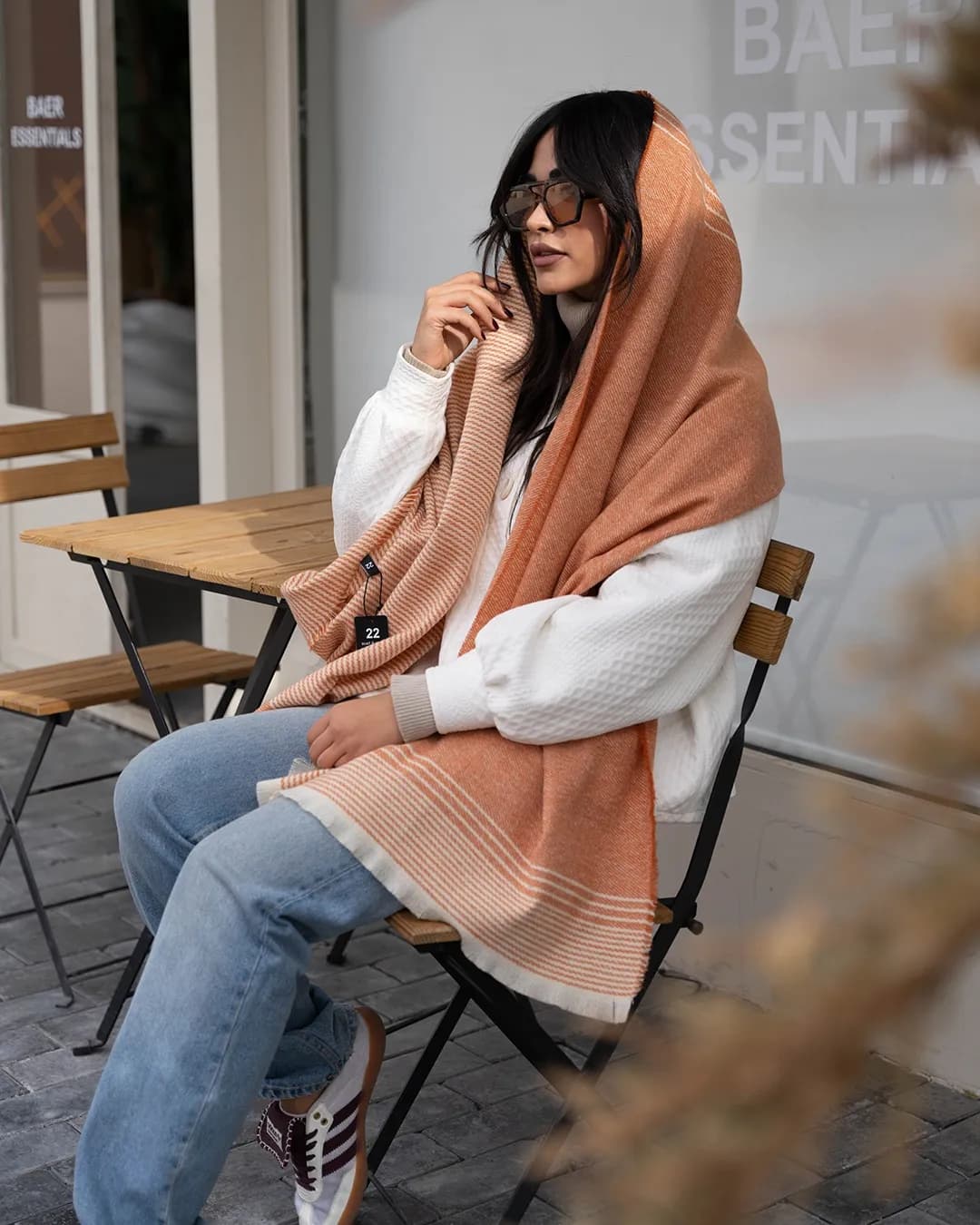 شال راه راه ریز — تصویر ۲