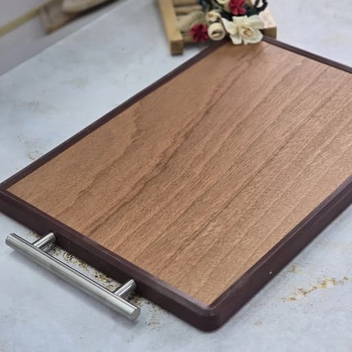 تخته گوشت دو طرفه چوب و استیل