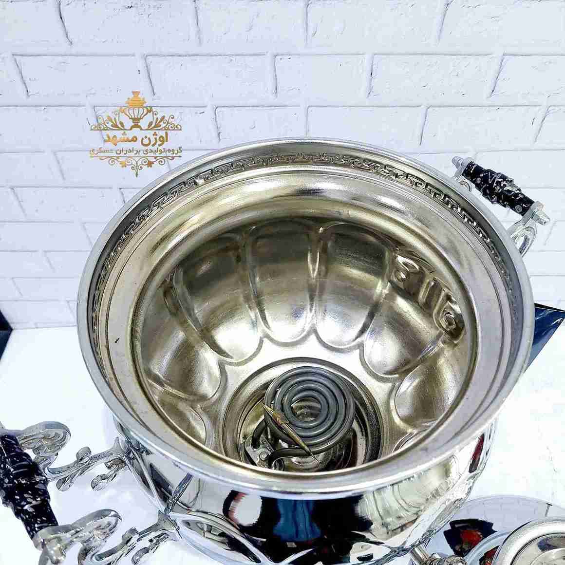سماور مهسان برقی 8 لیتری طرحدار برند اوژن — تصویر ۲