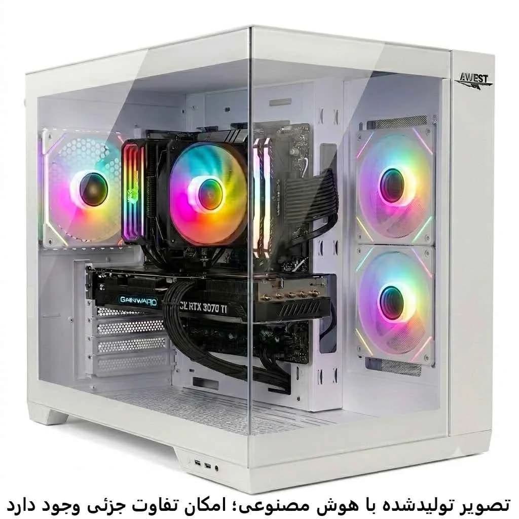 کیس اسمبل شده گیمینگ 14400F-B760MK-32GB DDR4-SSD 1TB-RTX 3070 TIکد-D004