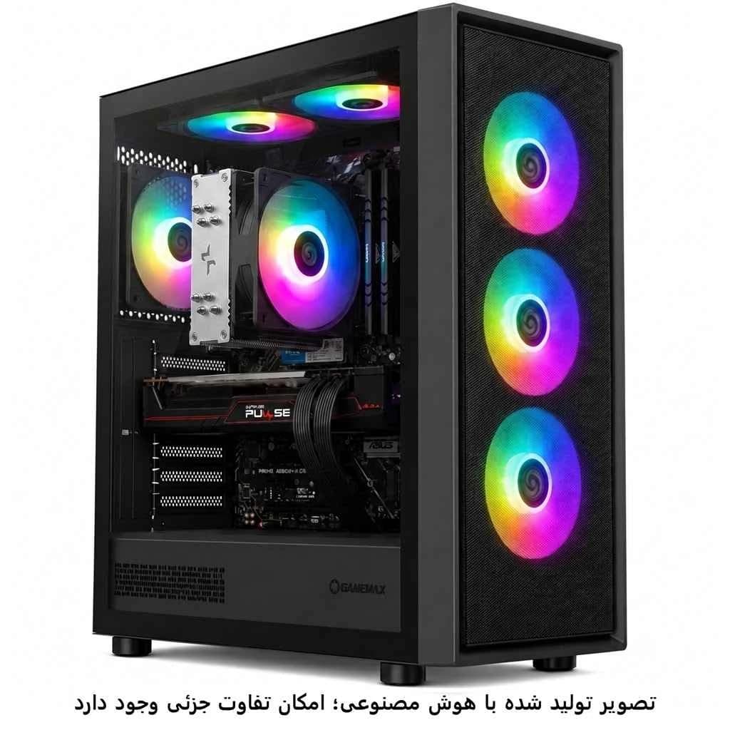 کیس اسمبل شده گیمینگ 7500F-A620MK-16GB DDR5-SSD 1TB-6600XTکد-GS020