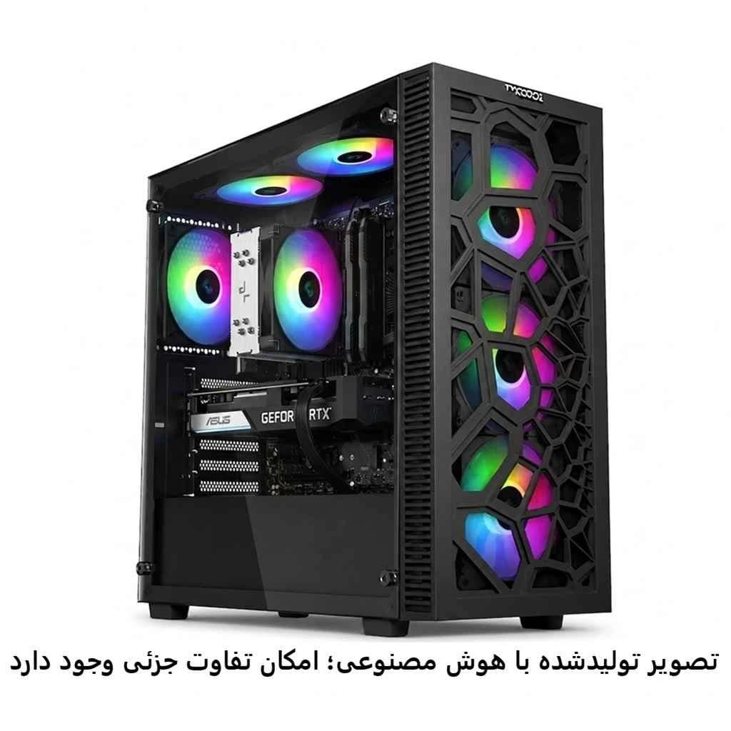 کیس اسمبل شده گیمینگ i5 13400F-H610M-K-16GB DDR4-SSD 1TB-RTX 3060کد-GS019