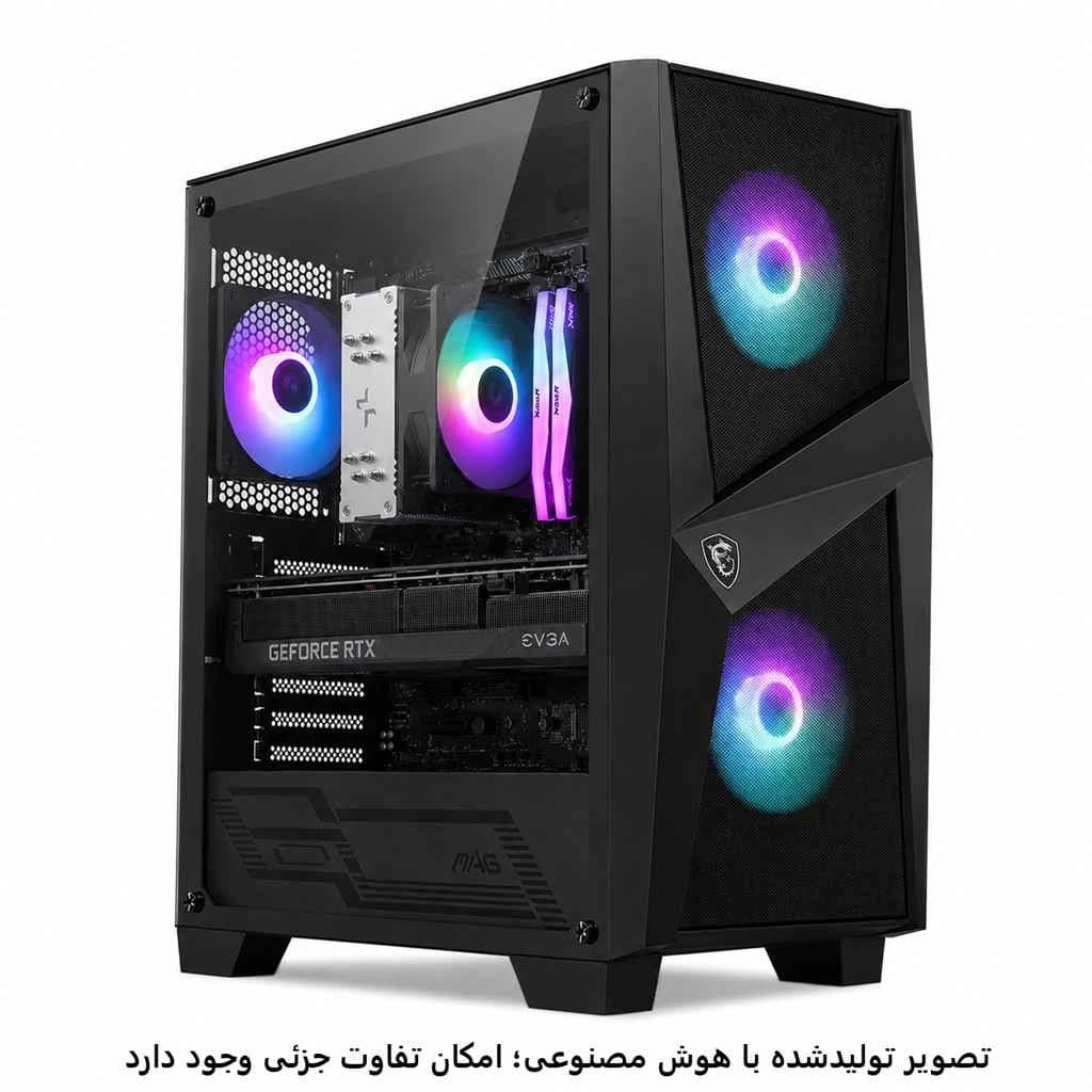 کیس اسمبل شده گیمینگ 7600-B850M-32GB DDR5-SSD 1TB-RTX 3080 TIکد-GS014