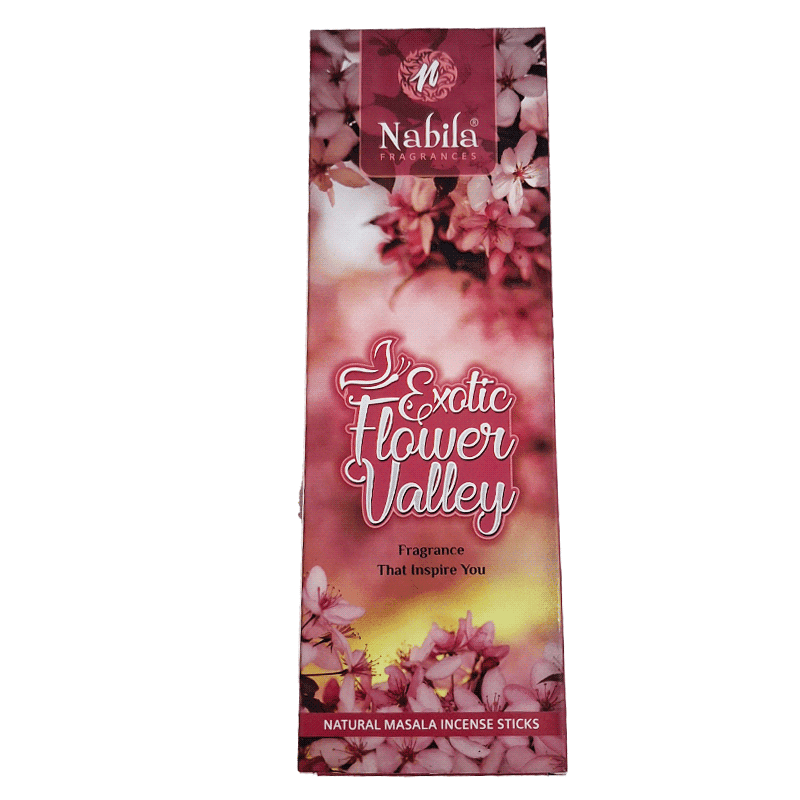 عود هندی نابیلا گل exotic flower valley بسته 90 گرم