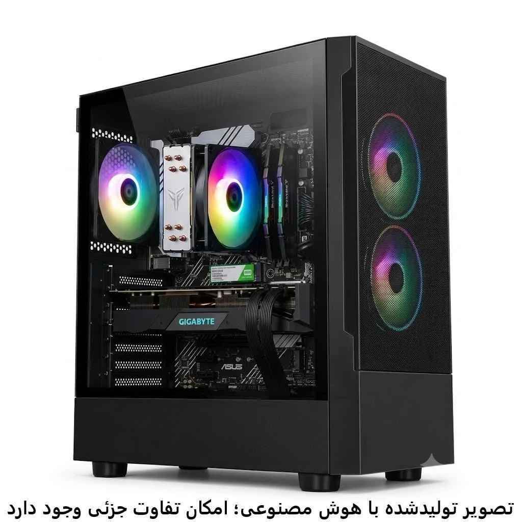 کیس اسمبل شده گیمینگ 12400F- B660 plus- 16GB DDR4- SSD 1TB- RTX3070 8GB کد GS004-2