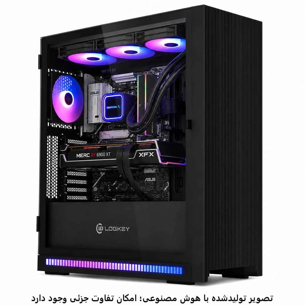 کیس اسمبل شده گیمینگ 9600X- B840- 32GB DDR5- SSD 1TB- RX6900 XT 16GB کد GS001-1