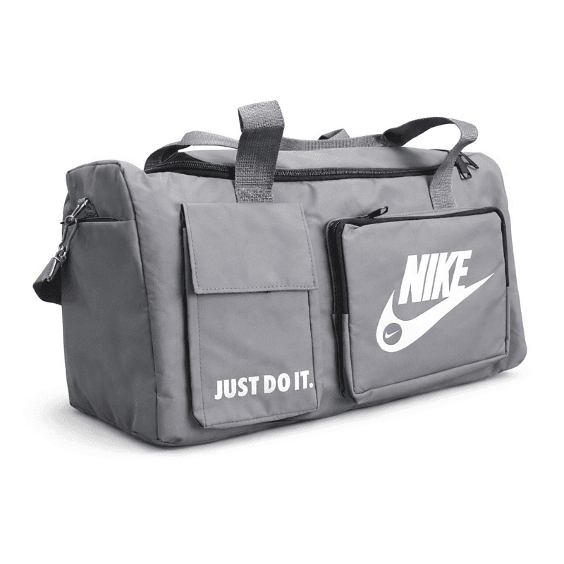 ساک ورزشی با جا کفشی نایک طوسی NIKE