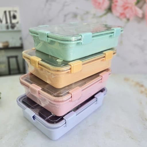 ظرف غذا مستطیل 3 تیکه 900 میلی لیتر BENTO — تصویر ۴