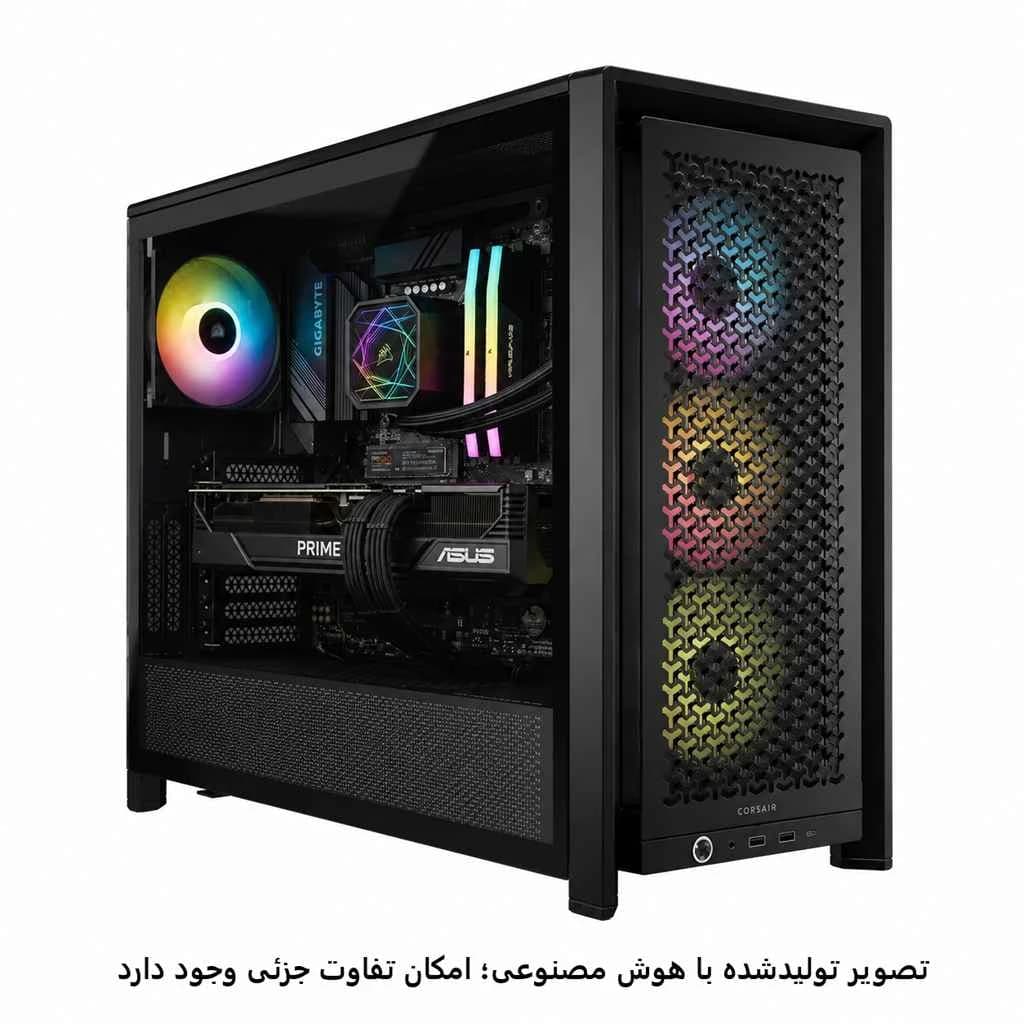 کیس گیمینگ 245k- B860M- 32GB DDR5- SSD 2T- 5070Ti 16GB کد G017-2