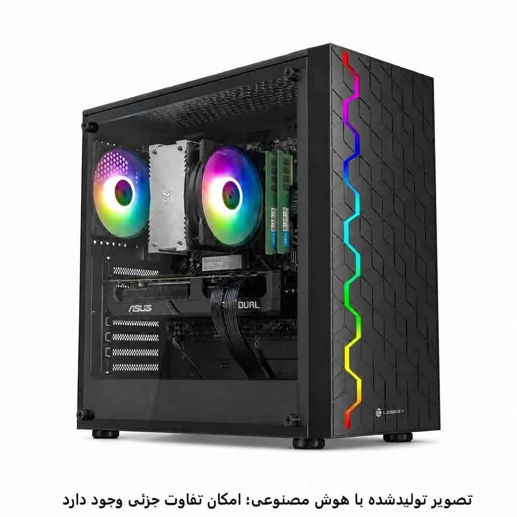 کیس گیمینگ اقتصادی H610 wifi- i5 12400f- 16gb DDR4- 500GB m.2- 4060 Dual کد 4-G007 — تصویر ۶