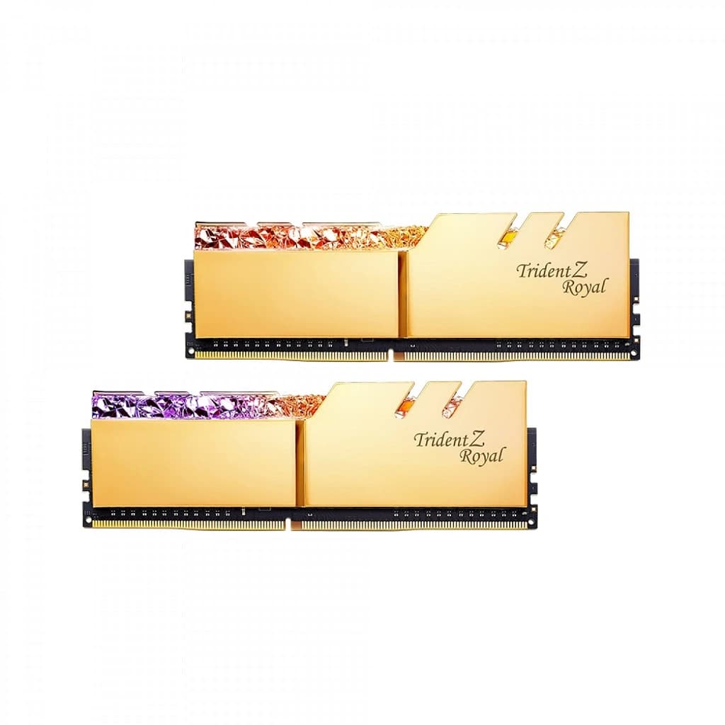 رم دو کاناله جی اسکیل 32GB DDR4 مدل Trident Z Royal Gold Dual 3600MHz CL18 D
