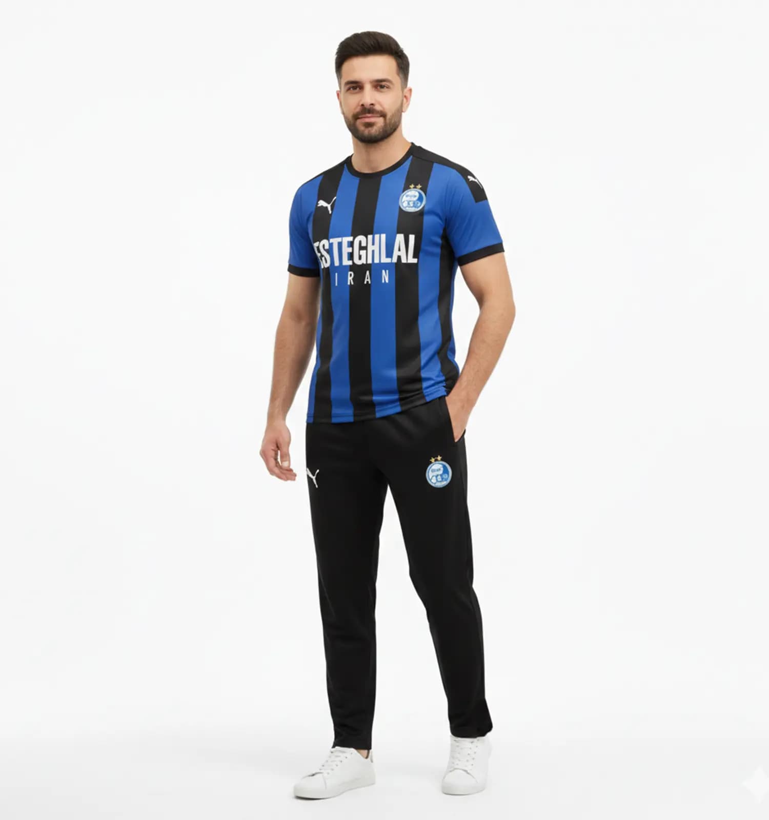 ست مردانه تیشرت و شلوار Puma استقلال — تصویر ۳