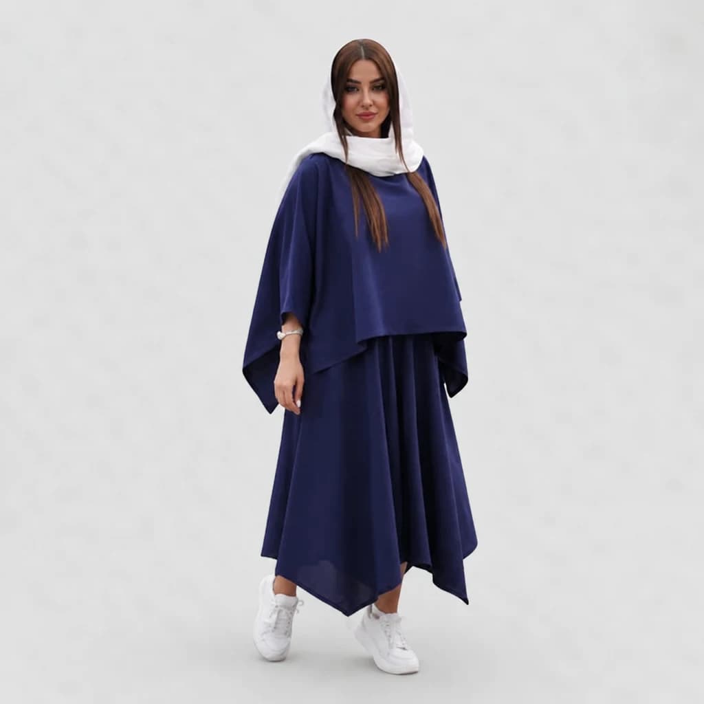 ست شومیز دامن شلواری زنانه لینن خنک طرح لاکچری ۱۴۰۴
