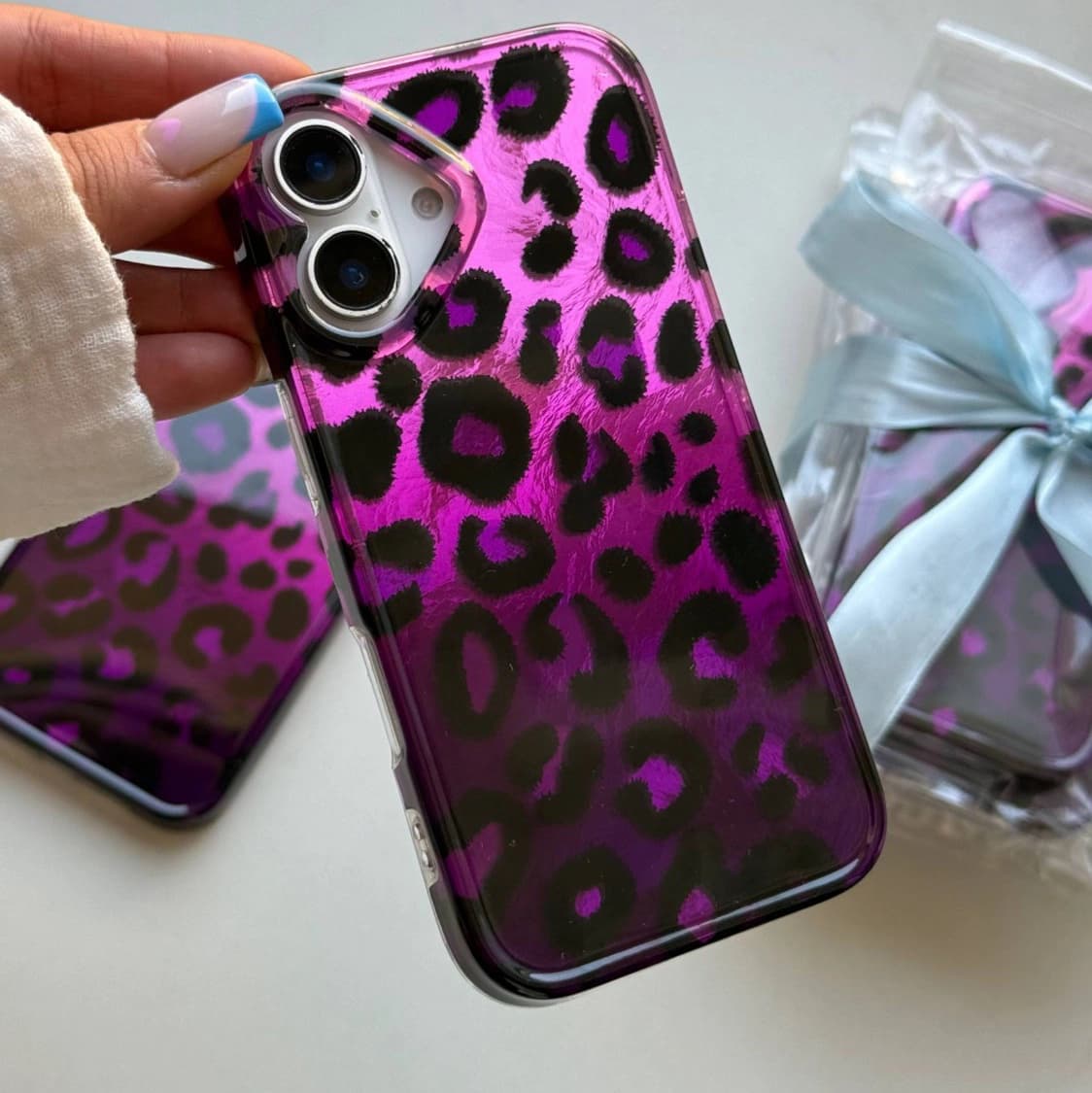 قاب گوشی پلنگی بنفش توپاز (Imd Leo Purple Topaz)