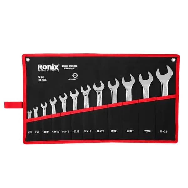 مجموعه 12 عددی آچار دوسر تخت رونیکس RH-2205 — تصویر ۲