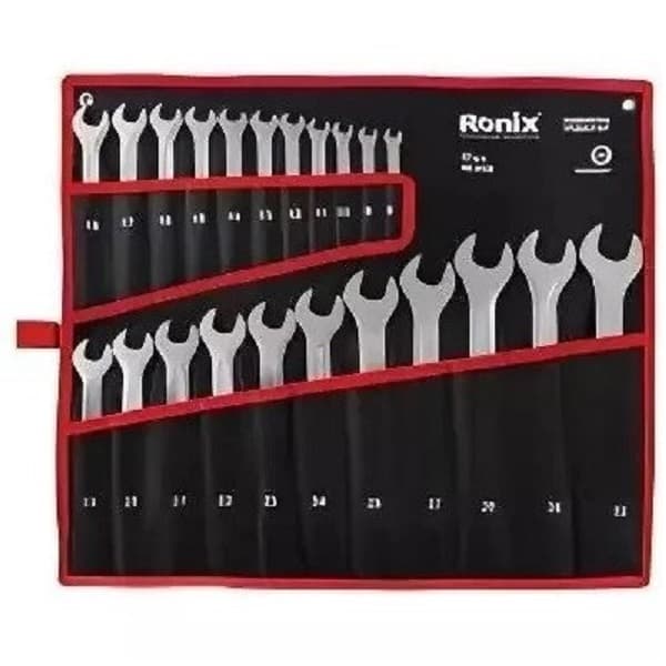 مجموعه 22 عددی آچار یکسر تخت و یکسر رینگی رونیکس RH-2159