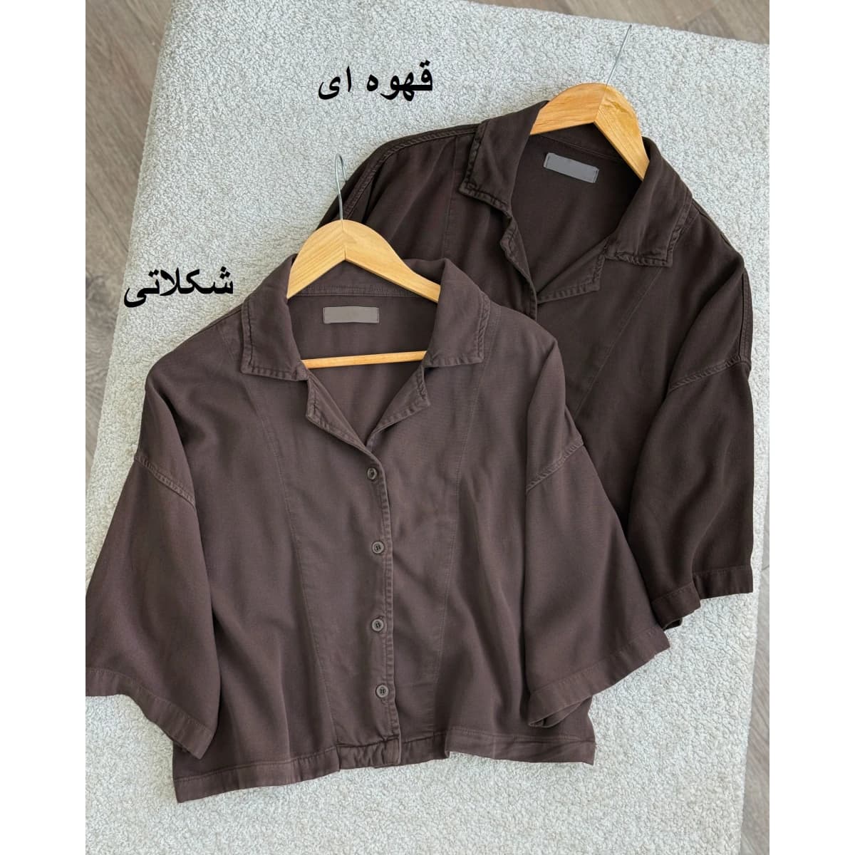 شومیز باکسی سیلک شیک و مدرن — تصویر ۳