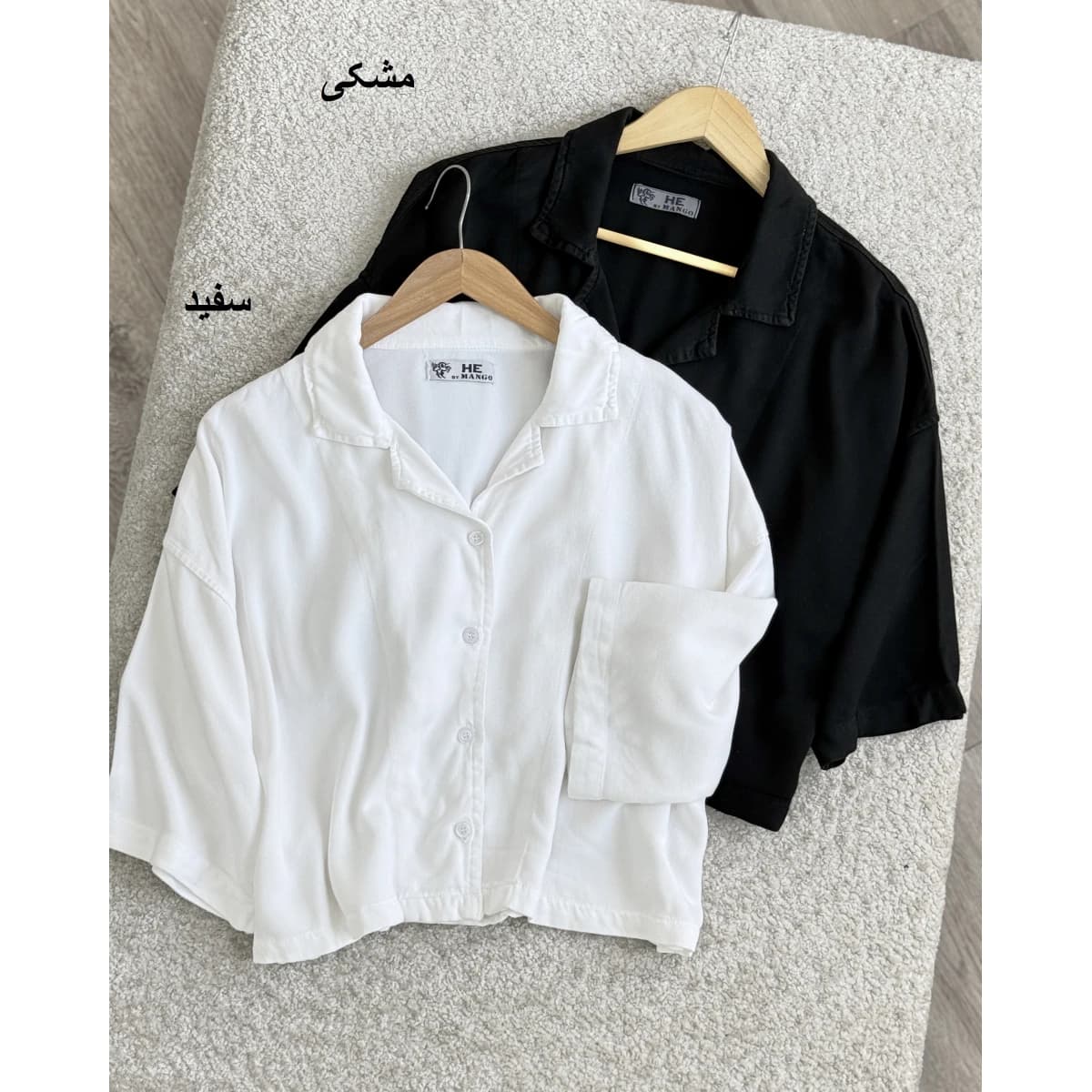 شومیز باکسی سیلک شیک و مدرن — تصویر ۲