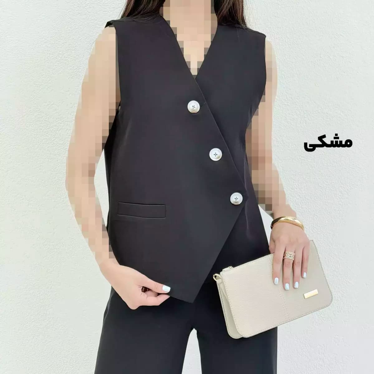 وست کرپ زنانه جلو دکمه — تصویر ۵