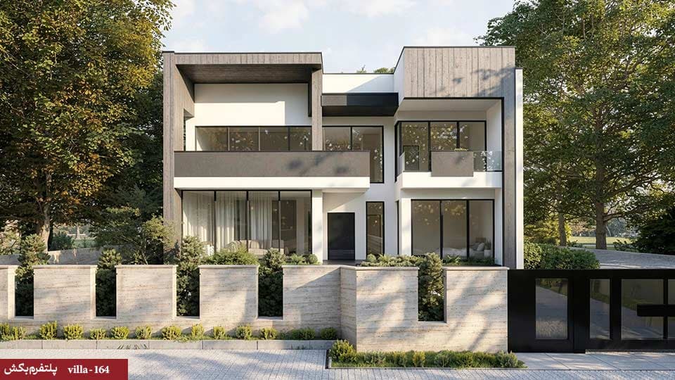 طراحی ویلا دوبلکس【چهار خواب】villa-164