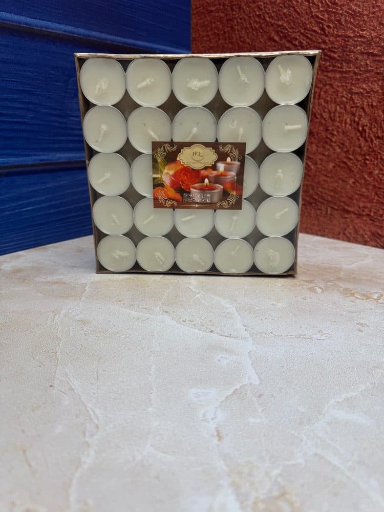 شمع وارمر سفید 100 عددی | شمع تی لاایت (Tea Light) سفید برای وارمر و دکور