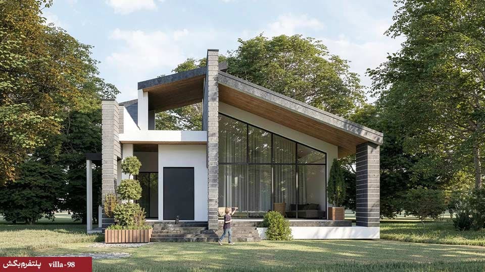 طراحی ویلا فلت【سه خواب】villa-98