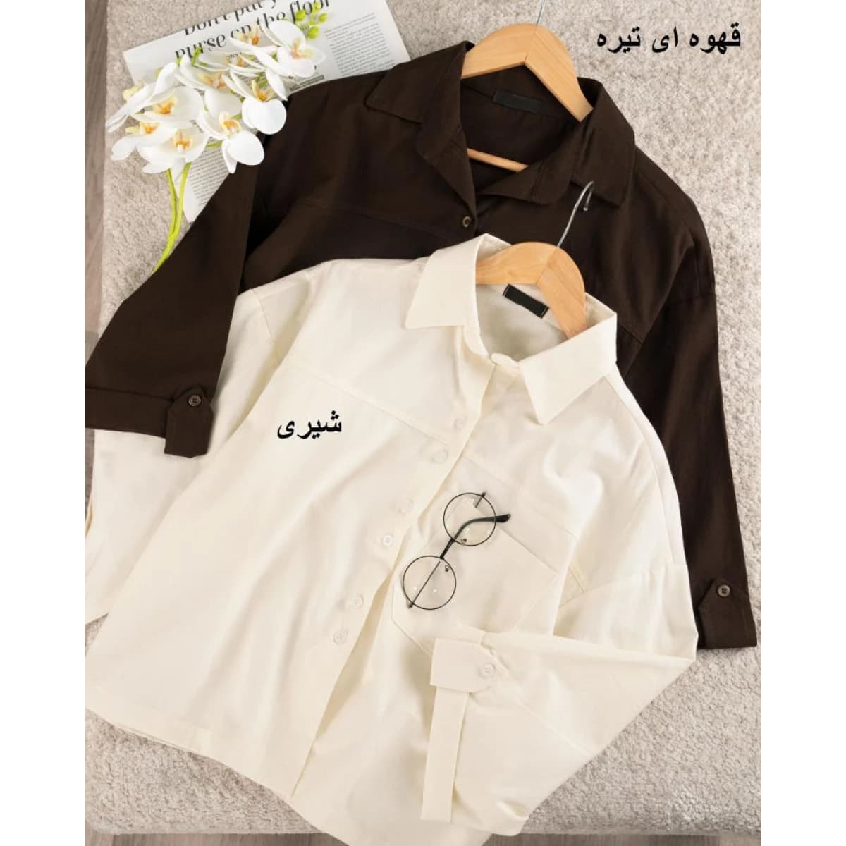 شومیز لینن آنیتا | شیکدونیا — تصویر ۳